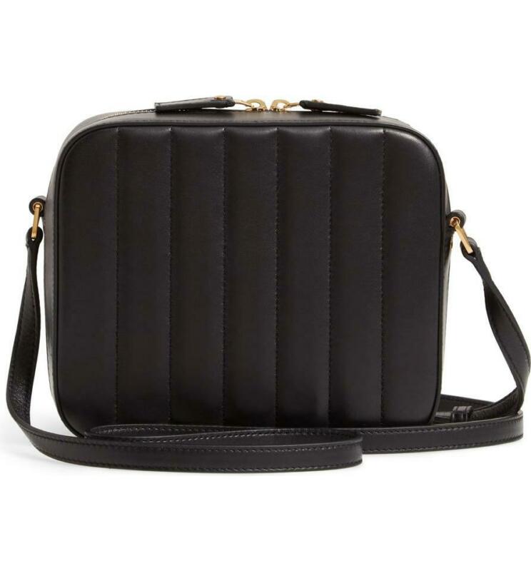 Saint Laurent Camera Vicky Black Leather Cross Body Bag