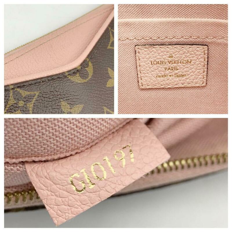 Louis Vuitton Pallas Clutch Rose Poudre Pink Monogram Canvas Shoulder Bag