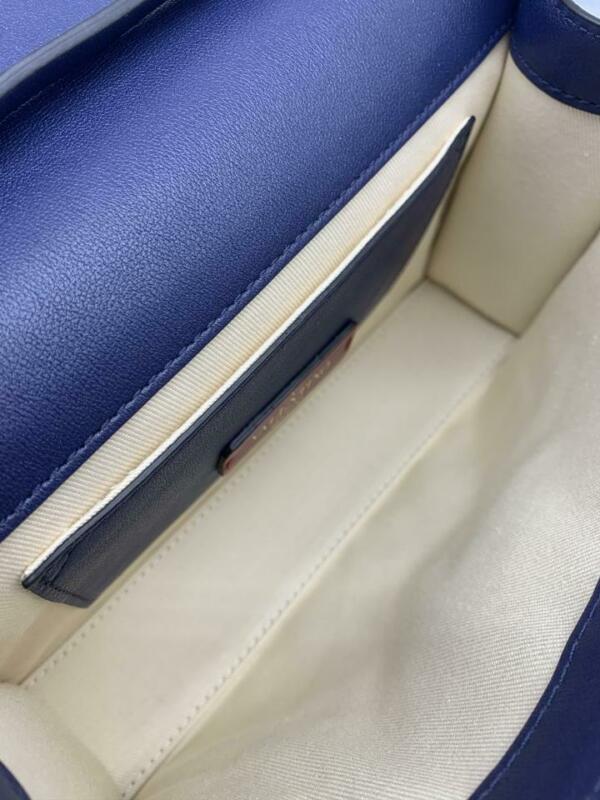 Valentino Shoulder Small Rockstud Blue Leather Cross Body Bag