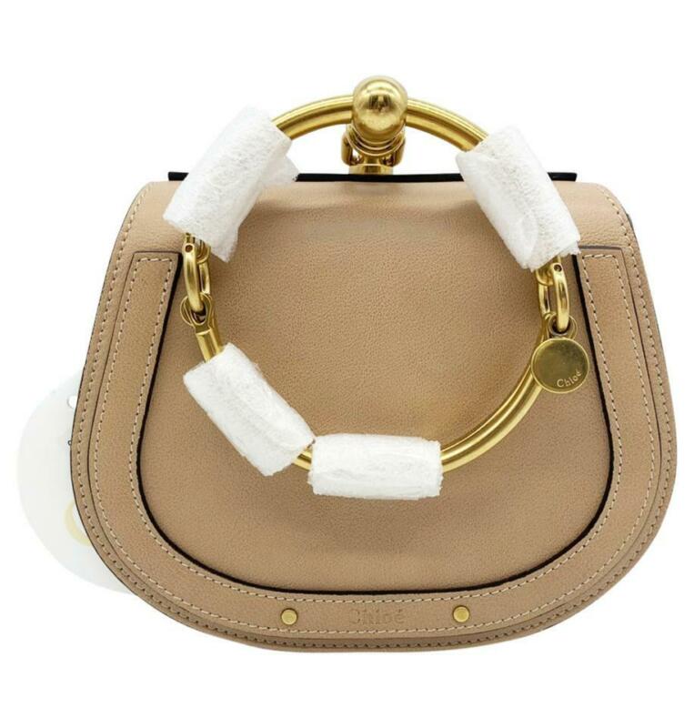 Chloé Crossbody Nile Small Bracelet Beige Leather Shoulder Bag