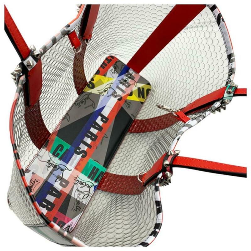 Christian Louboutin Small Cabata Red Pvc Tote