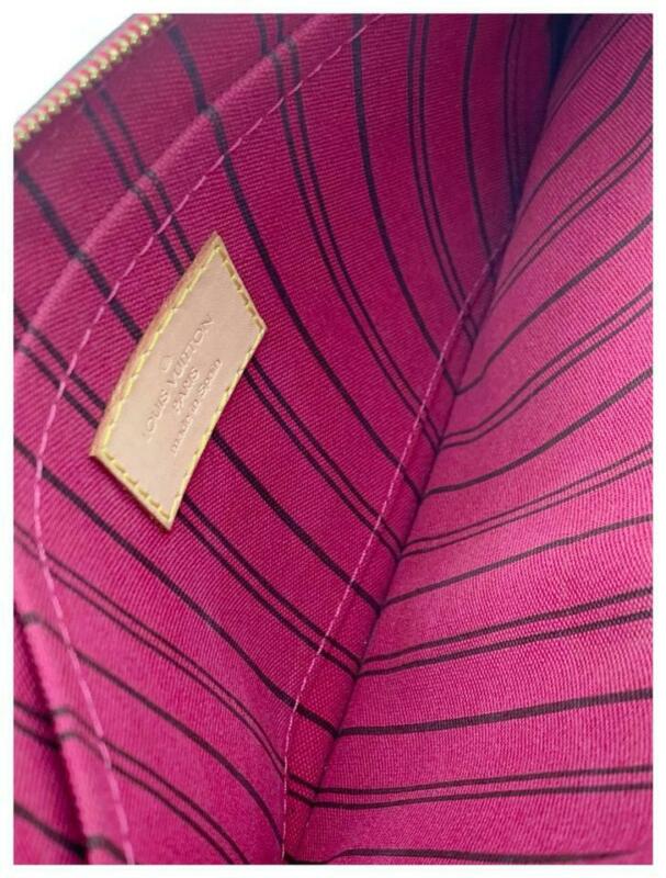 Louis Vuitton Neverfull Pochette Mm Gm Pivoine Pink Brown Monogram Canvas