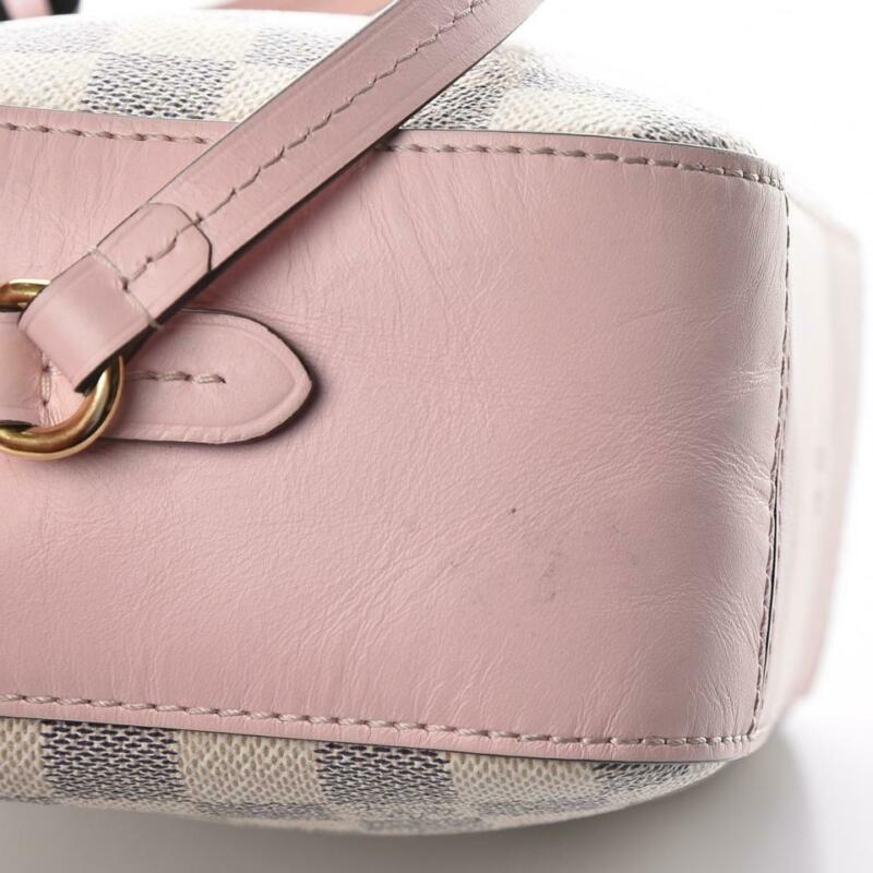 Louis Vuitton Saintonge Eau De Rose Pink Damier Azur Canvas Shoulder Bag