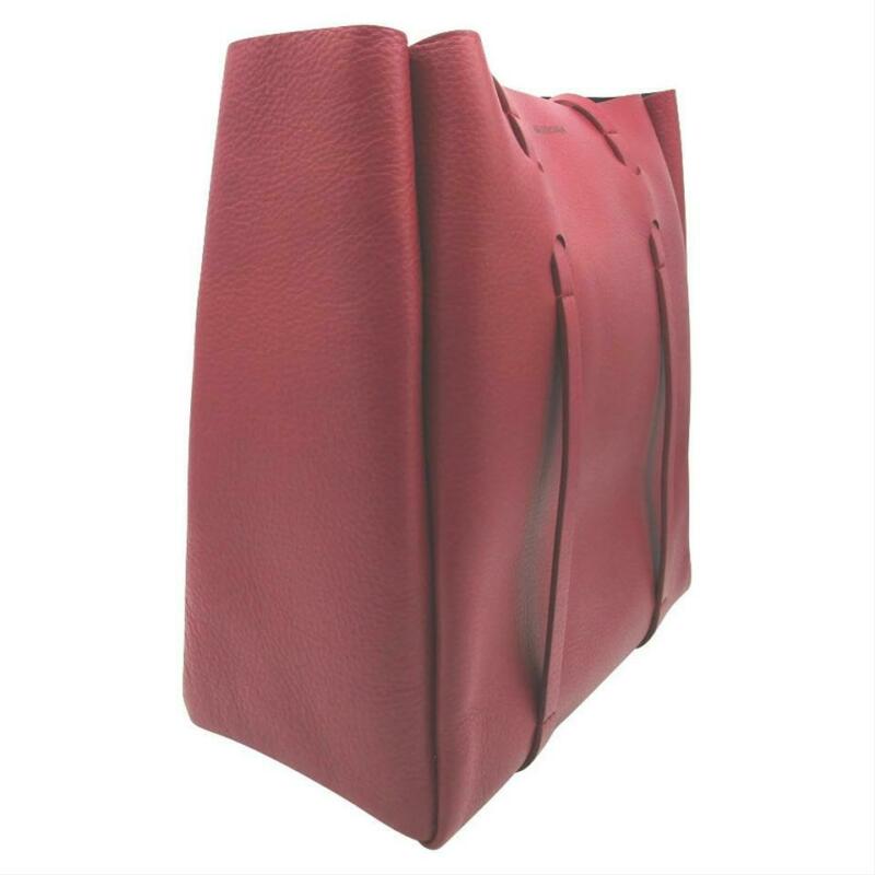 NEW Balenciaga Everyday Small Red Leather Tote Shopper