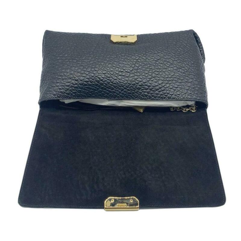 Burberry Crossbody Medium Mildenhall Signature Grain Convertible Black Leather
