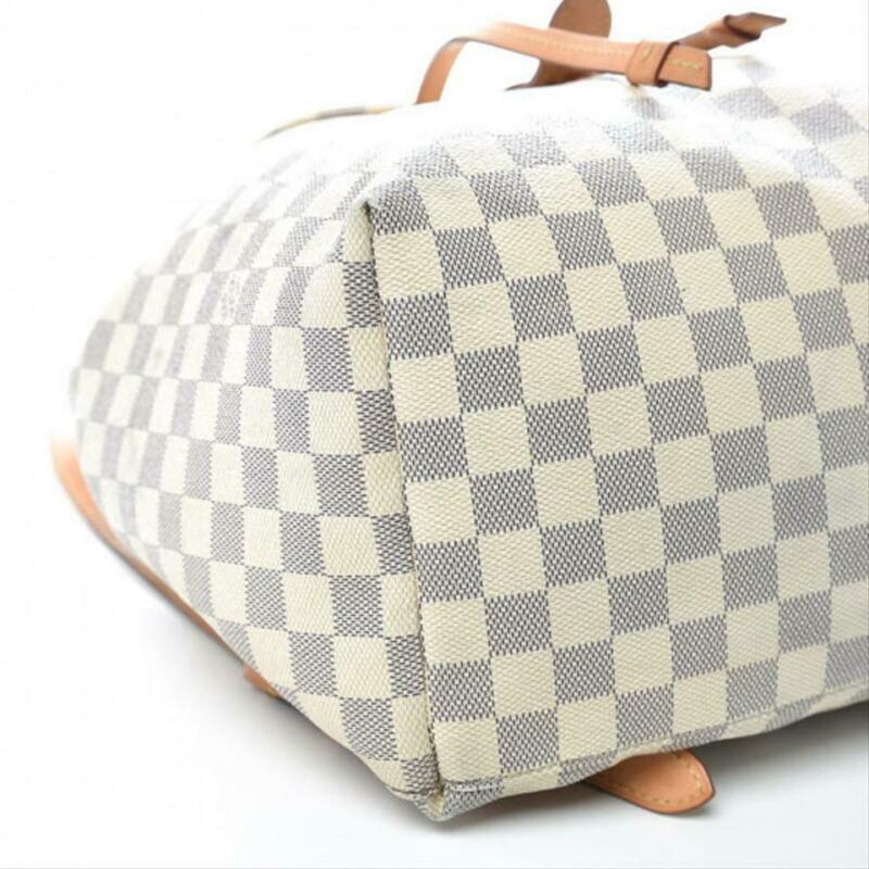 Louis Vuitton Sperone Rose Ballerine White Damier Azur Canvas Backpack