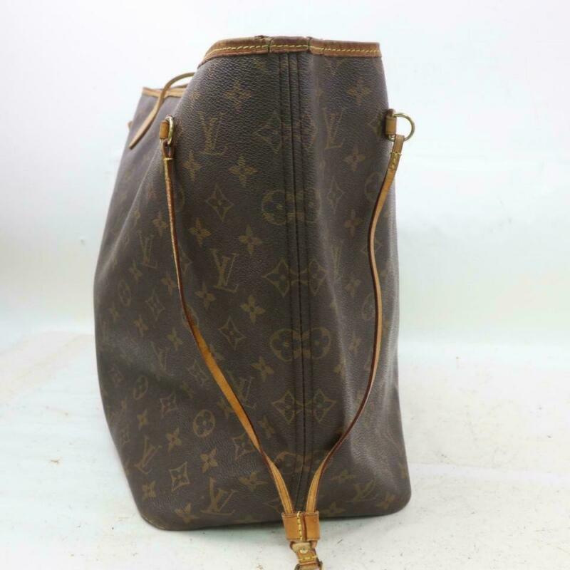Louis Vuitton Neverfull Gm Brown Monogram Canvas Tote