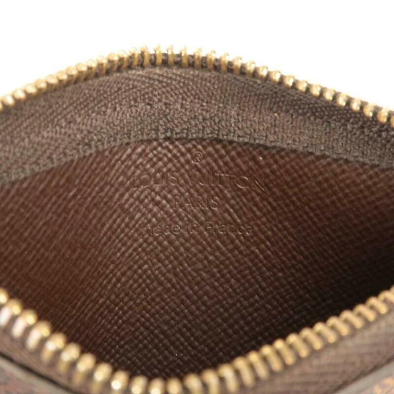 Louis Vuitton Brown Key Pouch Damier Ebene Wallet