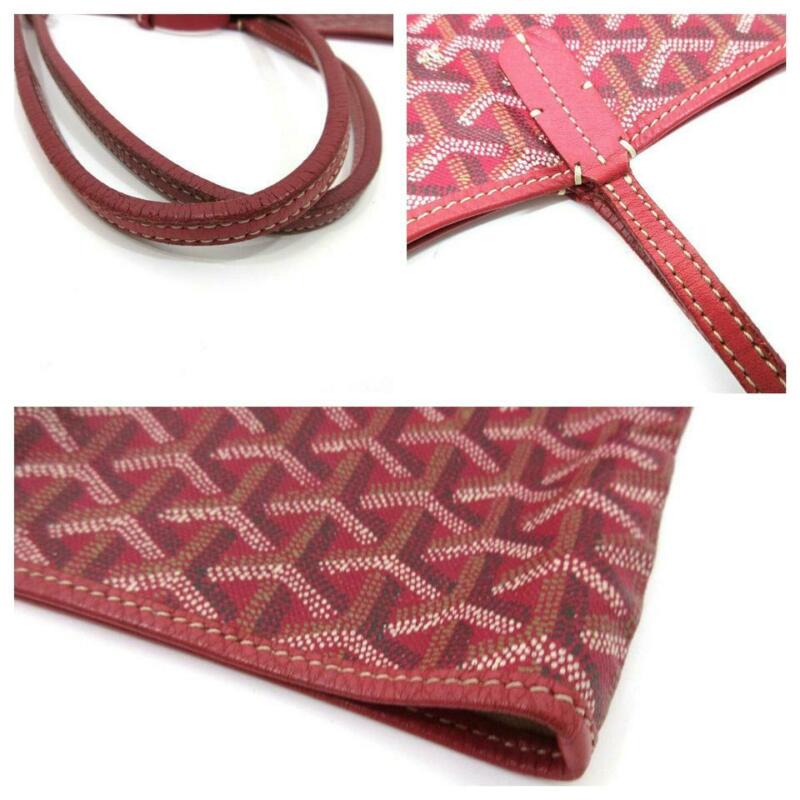 Goyard Saint Louis Pm with Pouch Special Edition Red Coated Canvas Tote