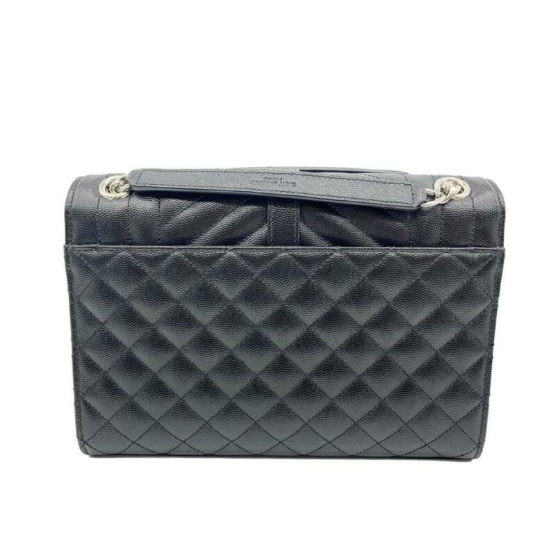 Saint Laurent Monogram Envelope Shoulder Medium Tri-quilted Matelasse Grain De