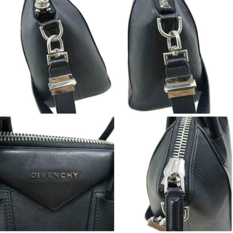 Givenchy Medium Sugar Antigona Black Leather Shoulder Bag