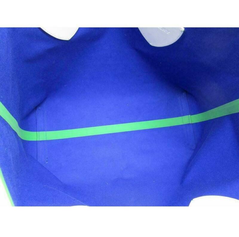 Burberry Medium Giant Vintage House Check Rainbow Beige Coated Canvas Tote