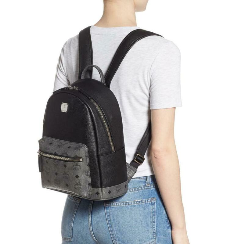 Small Stark Backpack in Visetos Black