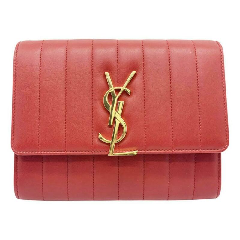 Continental With Chain - Red leather wallet