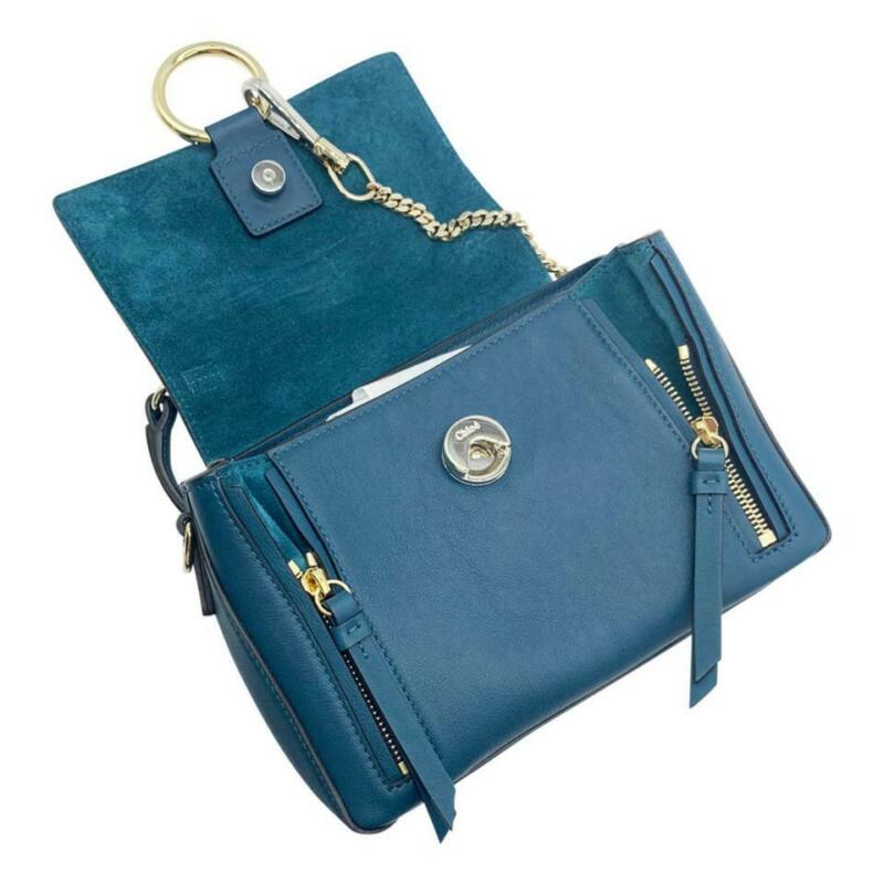 Chloé Crossbody Faye Mini Day Navy Ink Blue Leather Shoulder Bag