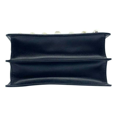 Fendi Small Kan Black Leather Shoulder Bag