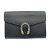 Gucci Chain Wallet Dionysus Black Leather Cross Body Bag