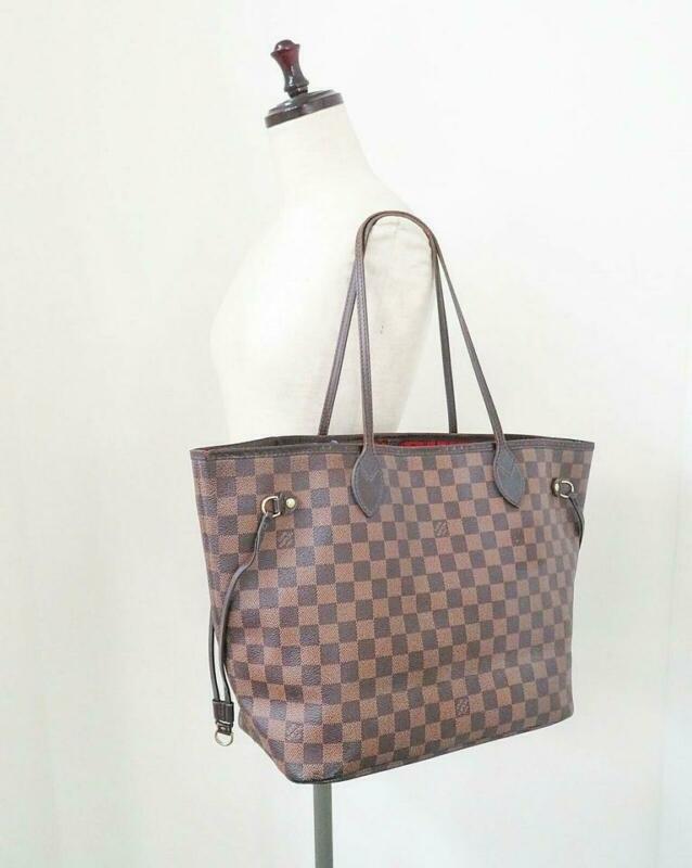 Louis Vuitton Neverfull Mm Brown Damier Ébène Canvas Tote