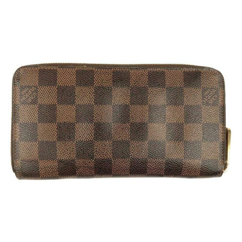 Louis Vuitton Brown Zippy Damier Ebene Wallet