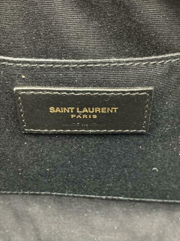 Saint Laurent Camera Lou Medium Ysl Monogram Quilted Green Velvet Cross Body Bag