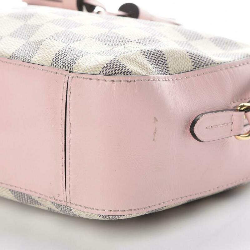 Louis Vuitton Saintonge Eau De Rose Pink Damier Azur Canvas Shoulder Bag