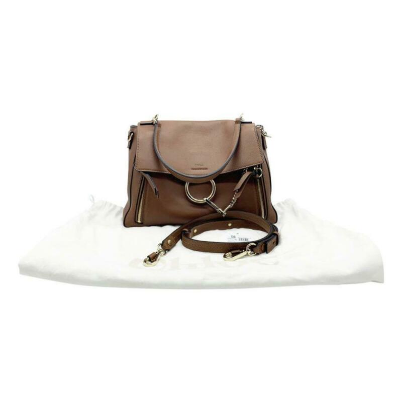 Chloé Faye Medium Brown Leather Shoulder Bag