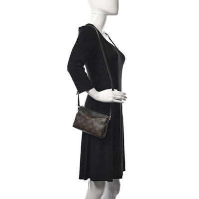 Louis Vuitton Pallas Clutch Black Monogram Canvas Shoulder Bag -  MyDesignerly