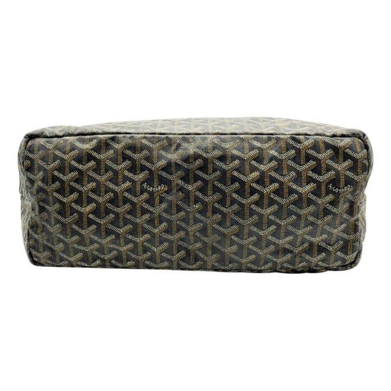 Goyard Goyardine Saint Louis Pm Gold Black Coated Canvas Tote