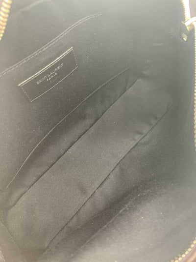 Saint Laurent Monogram Lou Camera Tassel Black Tulip Leather Cross Body Bag