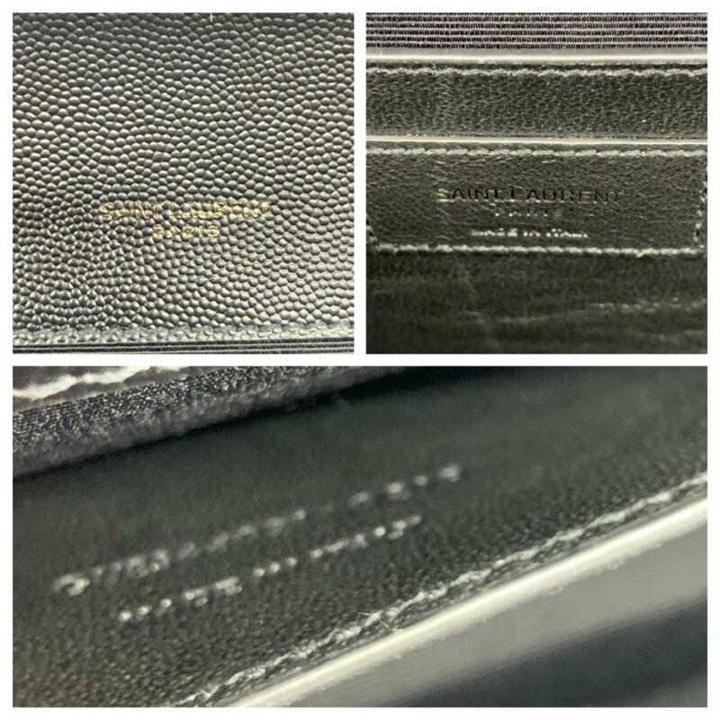Saint Laurent Monogram Kate Chain Monogram Ysl Medium Noir Black Leather