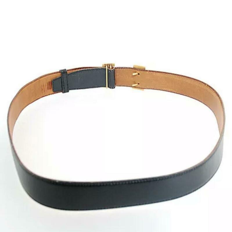 Hermès Black Constance 80 Cm Belt
