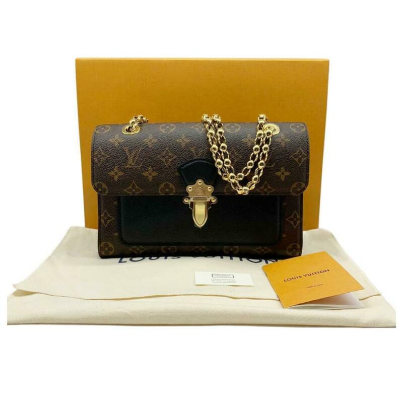 Louis Vuitton Victoire Noir Chain 2019 Black Monogram Canvas and Calfskin