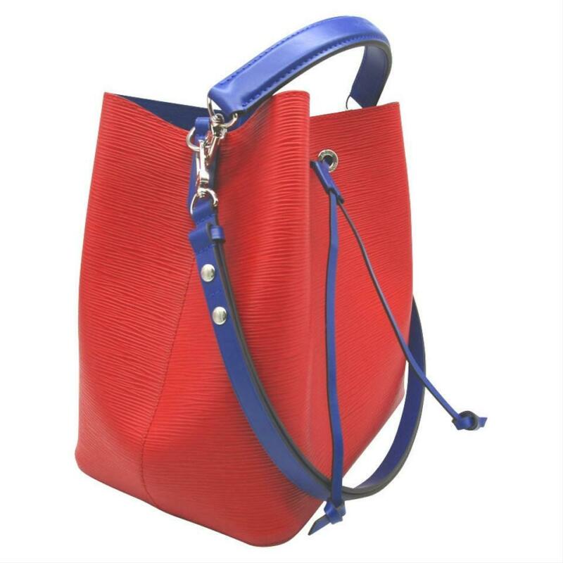 Louis Vuitton NéoNoé Neo Epi Noe Blue 2017 Coquelicot Red Leather Shoulder Bag