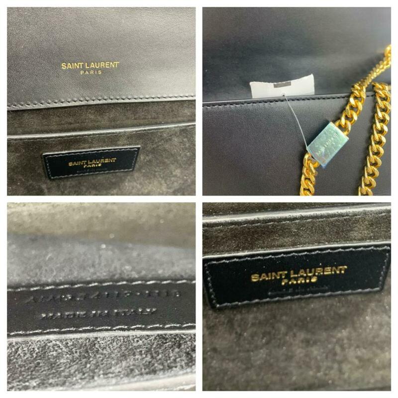 Saint Laurent Monogram Kate Clutch W Medium Smooth W/ Tassel Black Calfskin