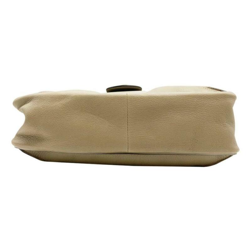 Chloé Lexa Medium Motty Grey Leather Shoulder Bag