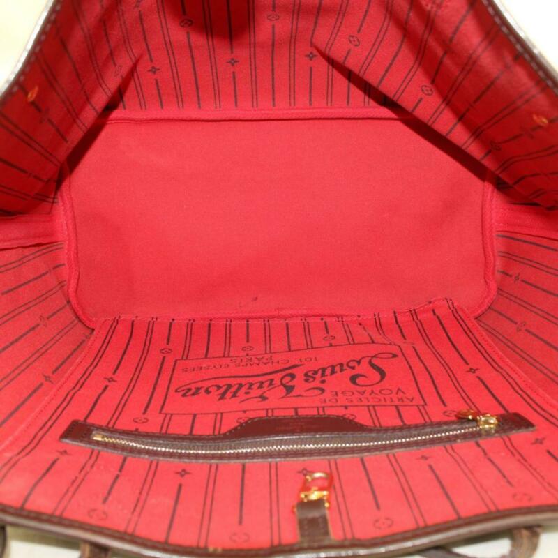 Louis Vuitton Neverfull Mm Brown Damier Ébène Canvas Tote