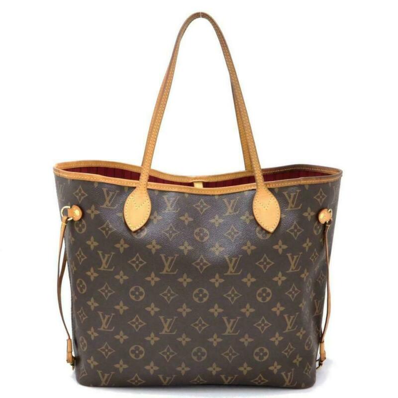 Louis Vuitton Neverfull Neo Mm Pivoine Pink Interior Brown Monogram Canvas Tote