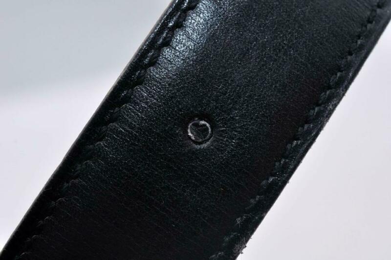 Hermès Black Constance Reversible Leather 70 Belt