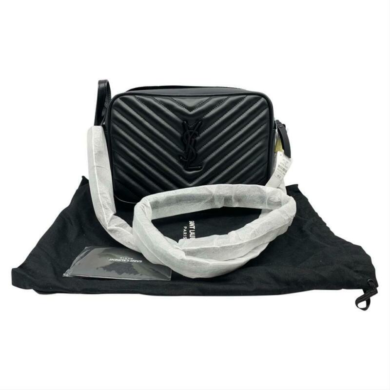 Saint Laurent Monogram Camera Lou Matelassé Black Calfskin Leather Cross Body