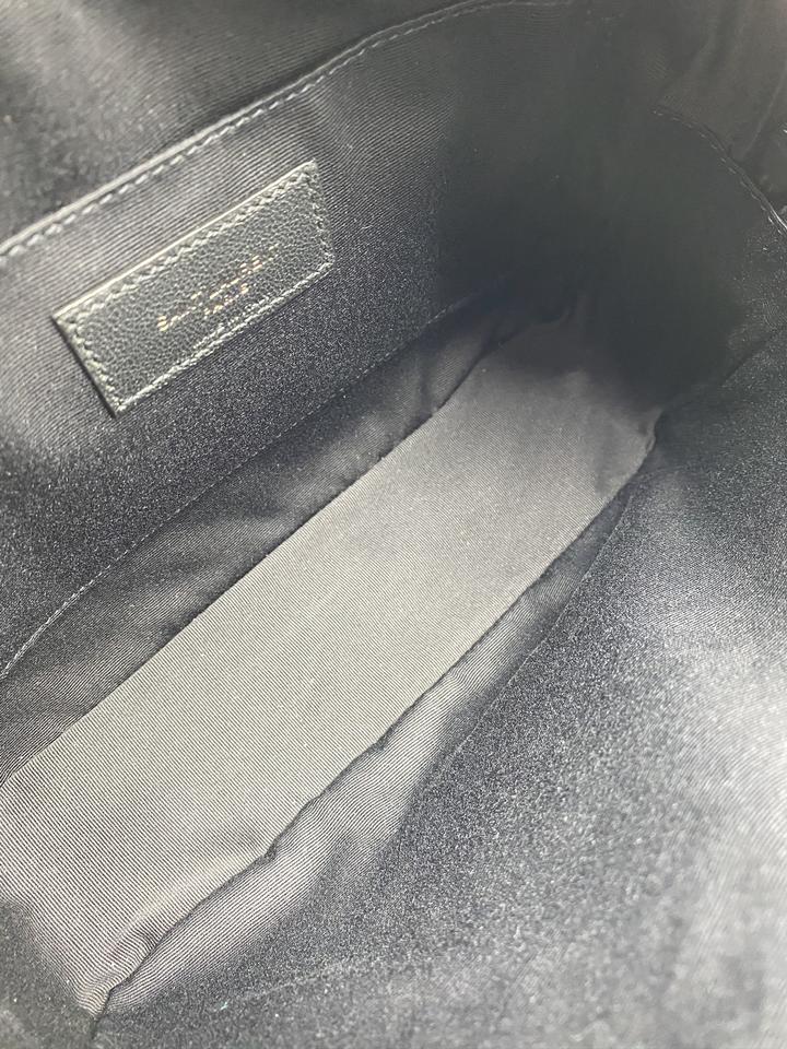 Saint Laurent Camera Crossbody Lou Medium Monogram Ysl Calf Black Leather Shoulder Bag