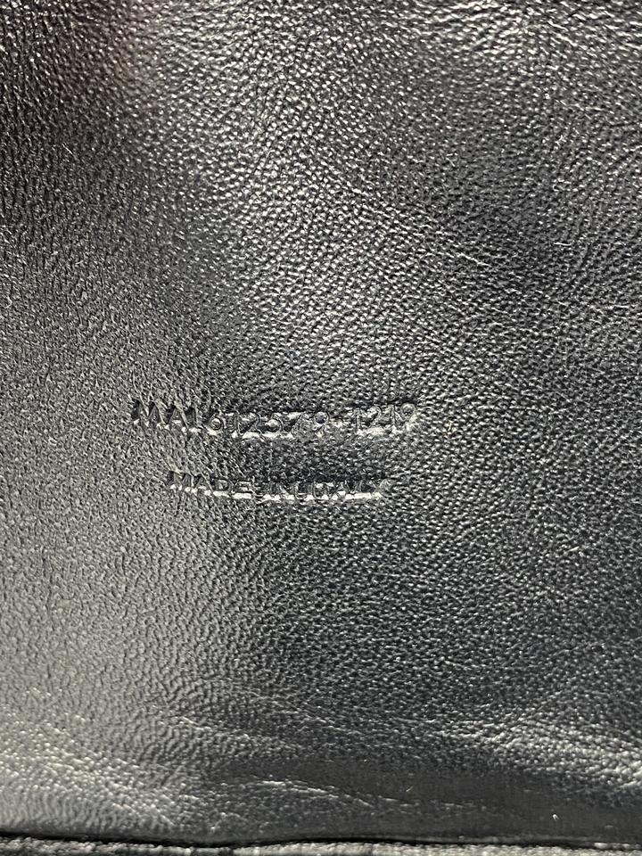 Saint Laurent Camera Lou Grain De Poudre Matelasse Monogram Mini Black Leather Shoulder Bag