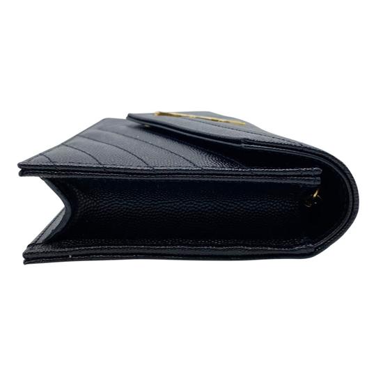 Saint Laurent Chain Wallet 2020 Small Envelope Woc Monogram Black Leather Cross Body Bag
