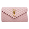 Saint Laurent Chain Wallet Envelope Monogram Medium Pink Leather Shoulder Bag