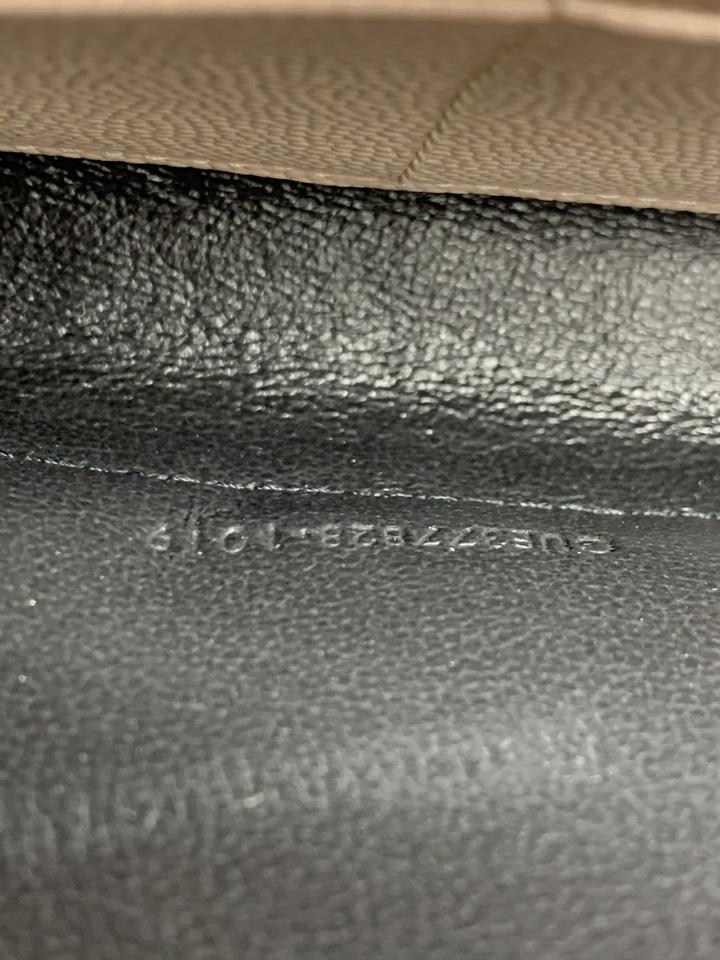 Saint Laurent Chain Wallet Envelope Medium Monogram Marble Pink Leather Shoulder Bag