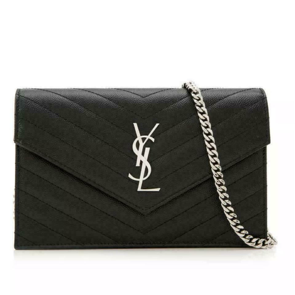 Laurent Monogram Ysl Woc 19 Cm Size Saint Laurent Chain Wallet