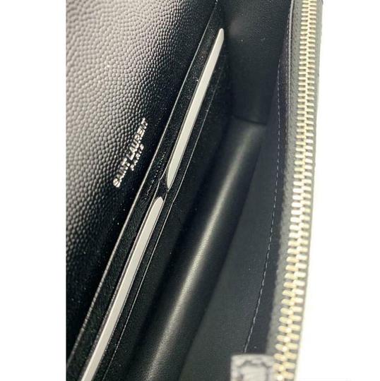 Saint Laurent Chain Wallet Envelope Woc Monogram Black Leather Cross Body Bag