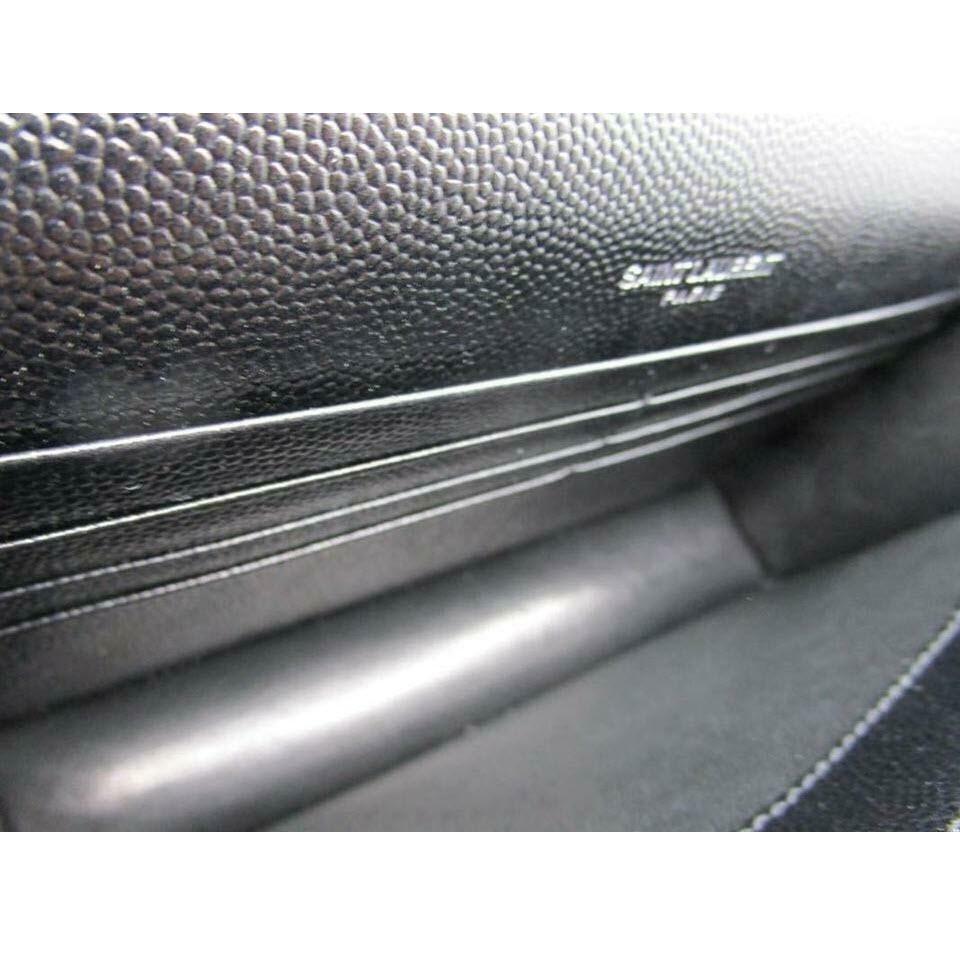 Saint Laurent Chain Wallet Envelope Woc Monogram Black Leather Cross Body Bag