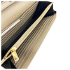 Saint Laurent Chain Wallet Grain De Poudre Matelasse Chevron Monogram Light Taupe Beige Leather Shoulder Bag