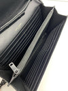 Saint Laurent Chain Wallet Medium White Black Leather Cross Body Bag