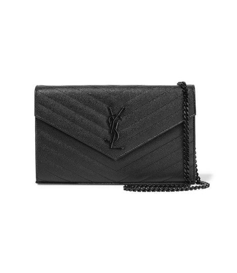 Saint Laurent Chain Wallet Monogram Medium Noir Black Leather Cross Body Bag